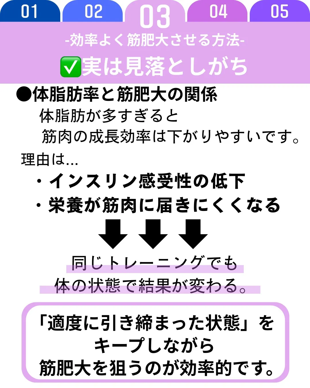 効率よく筋肥大させるには、適切な重量設定と回復が鍵！