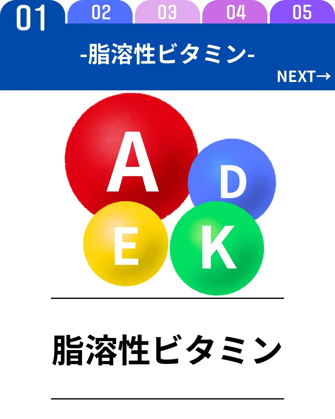 脂溶性ビタミンは、ビタミンA・D・E・Kの4種類！油と一緒に...