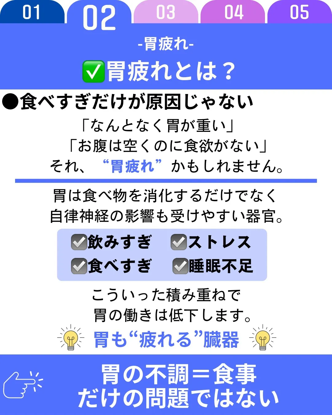 最近なんとなく胃が重い、食欲が湧かない、胃もたれする…。