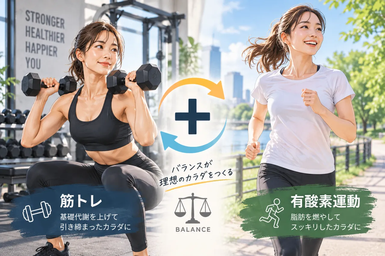ダイエット成功のカギは筋トレと有酸素運動のバランス