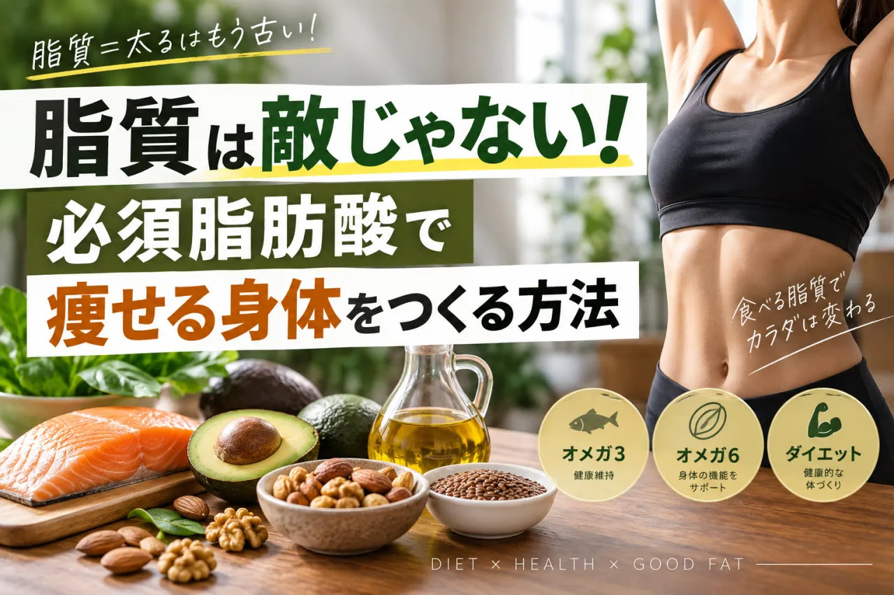脂質は敵じゃない！必須脂肪酸で痩せる身体をつくる方法