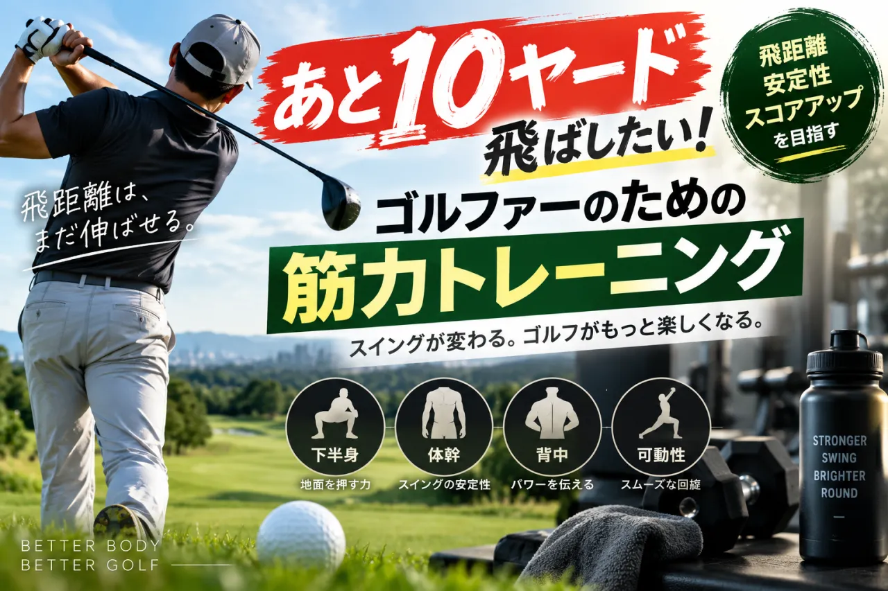 「あと10ヤード飛ばしたい！」ゴルファーのための筋力トレーニング